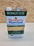 Thompson's 1.2 Gallon Waterproofing Wood Protector Sealer, Clear. Fixed Price $32.00.