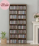 Dvd Storage Tower 16 Shelf Media Rack Adjustable Cd Bookcase Organizer. Fixed Price $114.98.