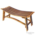 Wine Barrel Small Garden Bench Patio Outdoor Furniture Home Decor Rustic Napa. Fixed Price $149.99.