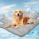 Summer Dog Cooling Mat 42"X28" Indoor Outdoor Washable Pad Gray Pack. Fixed Price $42.99.
