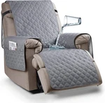 Ruaozz 100% Waterproof Recliner Chair Cover Non-slip 23'', Light Grey. Fixed Price $46.84.