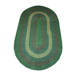 Colonial Style Oval Area Rug Green Nylon 6' Long X 4' Wide Renovator's Supply. Fixed Price $186.99.