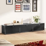 Used Usm Haller Style Modern Storage Cabinet Media Unite Metal Door Living Room. Fixed Price $699.99.