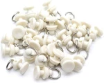 Treely 40PCS Ceiling Track Rollers Curtain Carrier Drapery Rail Sliding Glider. Fixed Price $10.18.