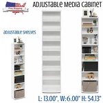 Cd Dvd 9 Tier Rack Storage Organizer Cabinet Tower Shelf Multimedia Holder. Fixed Price $77.89.
