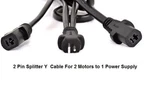 Asheley Okin Splitter Y-cable 2 Pin Connect Two Motors One Transformer. Fixed Price $10.88.