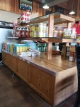 Custom Built Retail Wood Glass Shelving Unit Free Standing 3 Tier Shelves. Fixed Price $300.00.