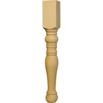 Osborne Wood Products 1211O X 3/4 Colonial End Table Leg In Red Oak. Fixed Price $63.25.