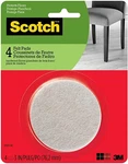 Scotch Felt Pads Round 3 Inch Diameter 4 Pcs Beige Fastening Surface Protection. Fixed Price $8.99.