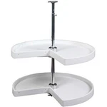 Kv Lazy Susan Pie Cut Door Mounted Polymer Shelves 28" (set) White, PPN28S-W. Fixed Price $115.99.