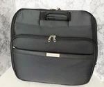 Hammacher Schlemmer Under Seat Rolling Carry On Bag Luggage European Travel Case. Fixed Price $45.00.