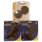 Lot Of Waxman Consumer Group 4723295N Brown Round Self-stick Felt Pads 18 Ct. Fixed Price $14.95.