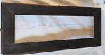 Large Antique Mission Dark Solid Oak Arts & Crafts Mirror Frame 40 1/2 X 17. Fixed Price $219.00.