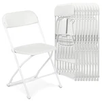 (10 Pack) Plastic Folding Stackable Chairs Seat -office Home Event Wedding Party. Fixed Price $127.00.