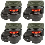 Foot Master GD-80-F-NYN-FBL 4-PACK Plate Caster, Nylon Tread. Fixed Price $145.27.