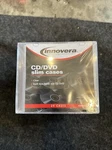 Innovera 85825 Cd/dvd Slim Jewel Cases - Clear/black (25/PACK) New. Fixed Price $15.00.