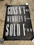 Guns'n Roses Rare Vintage Wembley Stadium 40 X 60 Only Half Of Poster Set Rock. Fixed Price $500.00.