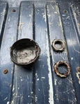 Front Wheel Hub Grease Cap 89-93 Dodge Ram 1ST Gen Cummins 2WD D250 Spindle Nut. Fixed Price $50.00.