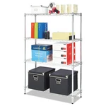Alera Residential Wire Shelving, Four-shelf, 36W X 14D 54H, Silver. Fixed Price $71.27.