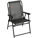 Folding Sling Patio Chair W/ Armrests Bungee Suspension Portable Lawn. Fixed Price $56.99.
