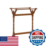 Powell Furniture Boonie Oak Wood Blanket And Quilt Rack 442. Fixed Price $81.41.