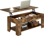 Top Coffee Table, Wood Lifting Tea With Storage Shelf For Living Room. Fixed Price $87.99.