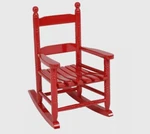 Child Red Classic Rocking Chair Indoor Outdoor Rocker Hardwood Jack Post. Fixed Price $54.99.