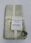 Everyday Elegance By Homewear Diamond Cascade Napkin Set TM8 Gray 18"X18" Nwt. Fixed Price $9.96.