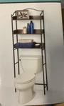 Zenna Home 3-TIER Over-the-toilet Bathroom Spacesaver, Driftwood Gray/pewter. Fixed Price $95.99.