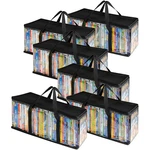 Storage Bags Set Of 6 Media Organizer For Dvds, Cds, Blu Ray Disc, Movie. Fixed Price $42.69.