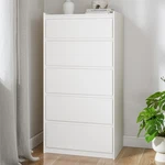 5-DRAWER White Dresser 46" Tall Simply Modern Chest Of Drawers Storage Organizer. Fixed Price $219.99.