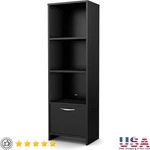 Multi-functional Bookcase Adjustable Shelves Storage Unit Home Office Furniture. Fixed Price $139.82.
