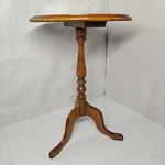 Vintage Ethan Allen Maple Plant Stand Or Pedestal Side Table. Fixed Price $600.00.