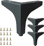 4 Pack Matte Black Metal Furniture Legs Heavy Duty Cabinet Feet 660LBS. Fixed Price $19.99.