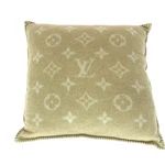 Louis Vuitton 23AW Monogram Interior Cushion Beige White Wool/cashmere Lv. Fixed Price $766.00.