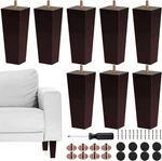 Set 8 Furniture Legs 6 Inch Square Solid Wood Couch Replacement Sofa. Fixed Price $57.97.