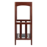 Winsome Rex Transitional Solid Wood Umbrella Stand With Metal Tray Walnut. Fixed Price $73.52.