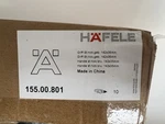 Hafele Steel Cabinet Handle With Brushed Nickel Finish 142 35MM 155.00.801 X10. Fixed Price $49.99.