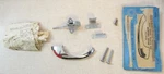 Nos Vtg Mid-century Stanley Chrome Red Plastic Cabinet Catch Pull #4224 Newport. Fixed Price $13.50.