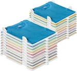 Tshirt Organizer 20-PACK Durable Stackable Storage Bins For Closet & Home. Fixed Price $67.99.