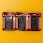 Lot Of 3 New Shepherd 9076 Pk (4) 2" Furniture Rubber Brown Caster Cups 6605059. Fixed Price $8.99.