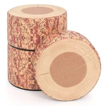 3 Pcs Tree Stump Stool Set W/wood Printing Nature Decoration & Different Height. Fixed Price $55.99.