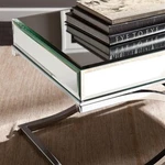Southern Enterprises Ava Mirrored Metal Coffee Table In Silver. Fixed Price $433.99.