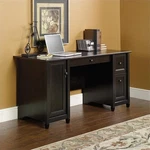 Sauder Edge Water Engineered Wood 2-DRAWERS Computer Desk Estate Black. Fixed Price $363.99.