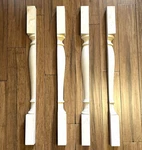 Maple 35-1/4" Wood Fluted Split Post Cabinet Or Island Trim Leg Unfinished. Fixed Price $99.80.