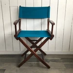 PIER1 Canvas Directors Chair Cover Cotton Teal Ocean Blue. Fixed Price $19.99.