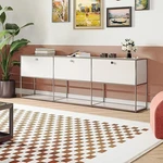 Used Usm Haller Style Accent Modern Storage Cabinet Shelf Free-standing Metal. Fixed Price $699.99.