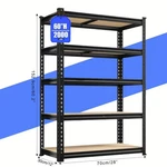 5-TIER Heavy Duty Adjustable Metal Shelving Garage Storage Utility Rack Shelves. Fixed Price $79.99.