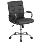 Flash Furniture Hansel Leathersoft Swivel Mid-back Executive Office Chair Black. Fixed Price $49.98.