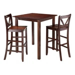 Winsome Parkland 3-PIECE Square Transitional Solid Wood Pub Set Walnut. Fixed Price $390.99.